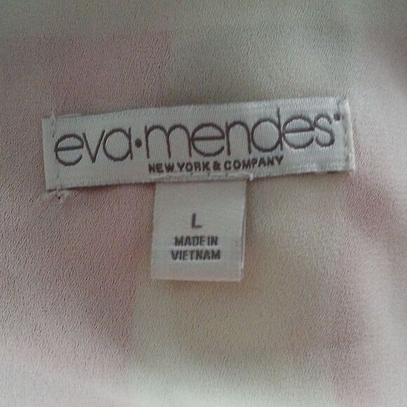 Eva Mendes Collection Red Candy Stripe Kenzie Maxi Wrap Dress Sz L - Picture 6 of 6